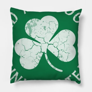 Bad And Boozy Drinking Team St Patricks Day Pillow