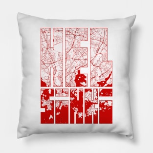 Helsinki, Finland City Map Typography - Oriental Pillow