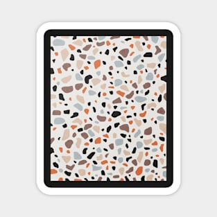 Terrazzo, Abstract print, Retro, Mid century art Magnet