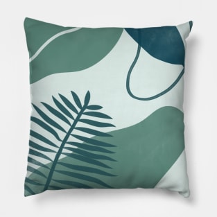 Elegant palm leaves Pillow