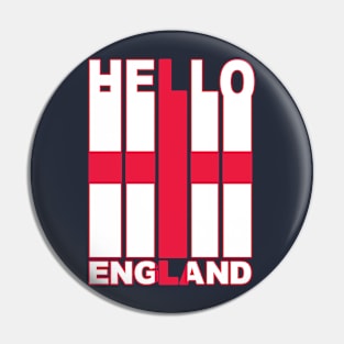 Hello England Pin