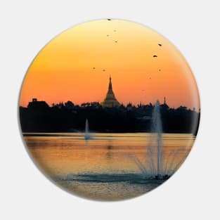 Yangon Fountains Pin