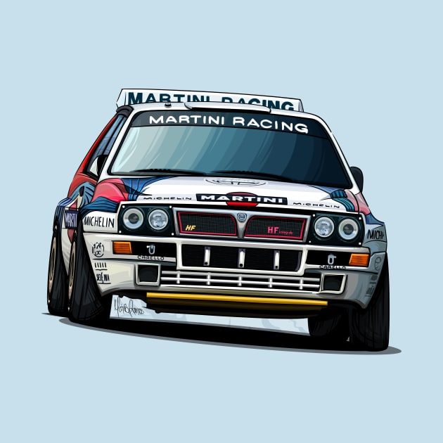 Lancia Delta Integrale Group A by Mario Ramos Rally Art