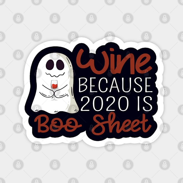 Ghost Wine Lover Boo Drinking Costume Magnet by FamiLane