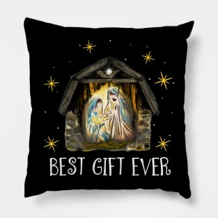 Best Ever Christmas Cool Jesus Nativity Scene Christian Pillow