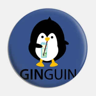 Penguin with gin Pin