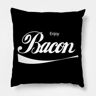 Enjoy Bacon Funny Meat Lover Design Pillow