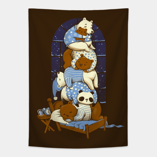 Good Night Bears Tapestry by Tobe_Fonseca