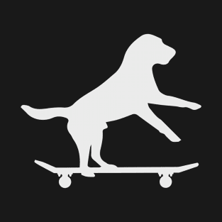 Skating Dog Design T-Shirt