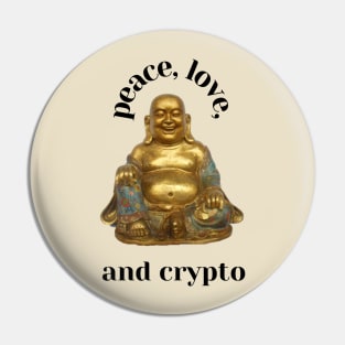 Peace, love, and crypto Pin