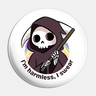 Cute funny grim reaper Pin