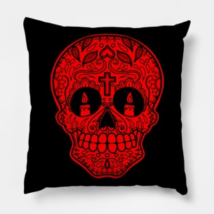 HomeSchoolTattoo Sugarskull Pillow