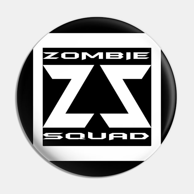 Zombie Squad ZS Rogue (White) Pin by Zombie Squad Clothing