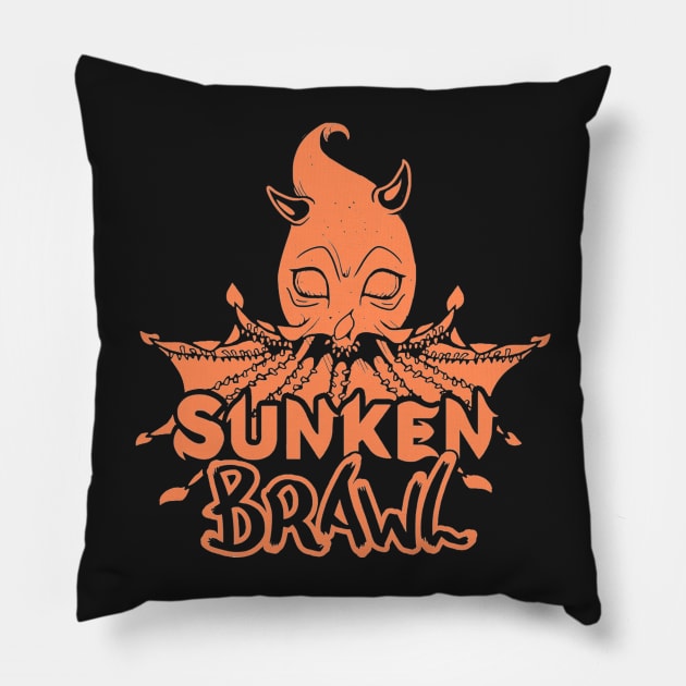 Sunken Brawl - Lamiana Pillow by umizon