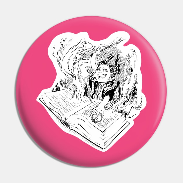 The Spell Book Pin by Razwit