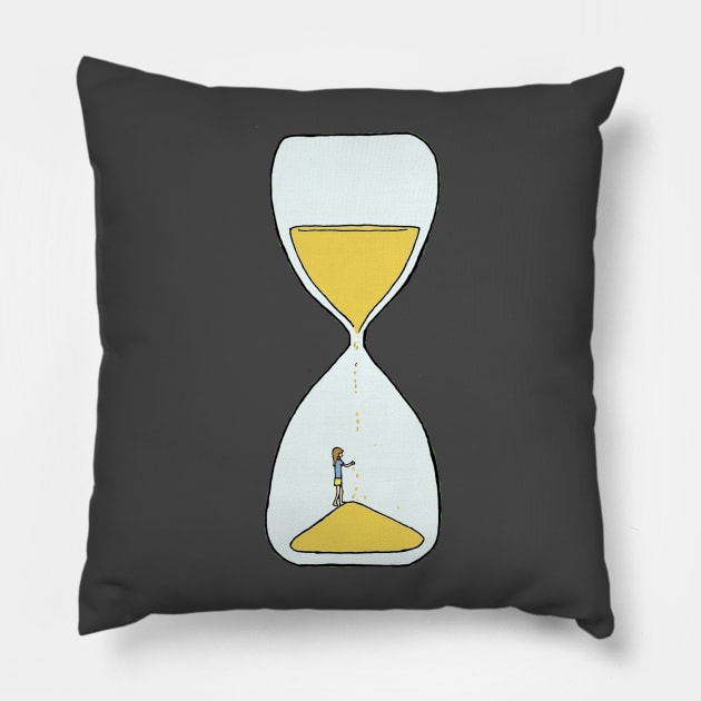 Pastel hourglass observation Pillow by TealPangolin