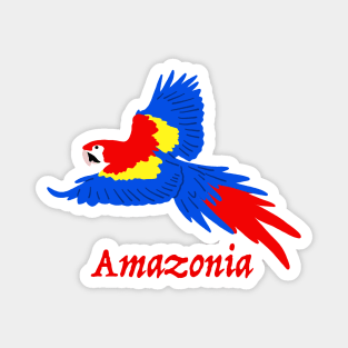 Amazonia Scarlet Macaw Magnet