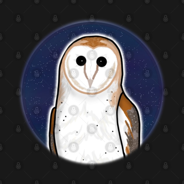 Starry Sky Barn Owl (Large Print) by Aeriskate