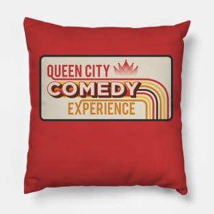 Queen City Comedy Experience Retro Pillow