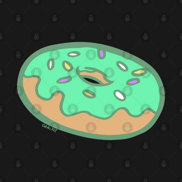 Mint Pastel Doughnut by Jan Grackle