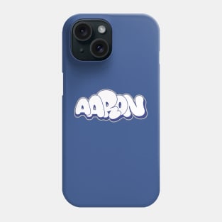 AARON Bubble letters graffiti style Phone Case