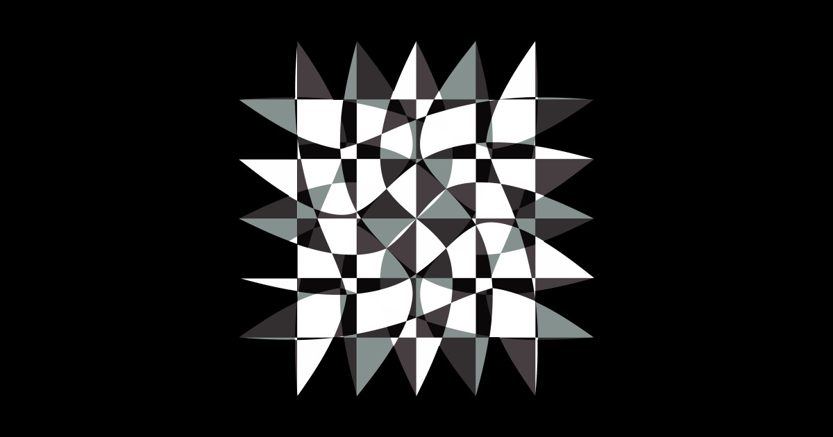 Op art pattern Op Art Sticker TeePublic