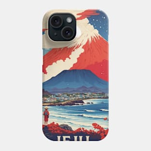 Jeju South Korea Starry Night Travel Tourism Retro Vintage Phone Case