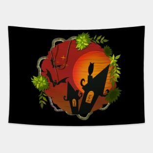 halloween costume gift shirt Tapestry