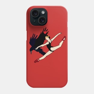 Ballerina and Black Crow Phone Case