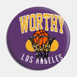 Vintage 90's Los Angeles Basketball Pin