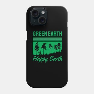 Green Earth Happy Earth Phone Case