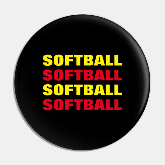 Softball - Repeated Text Pin by SpHu24