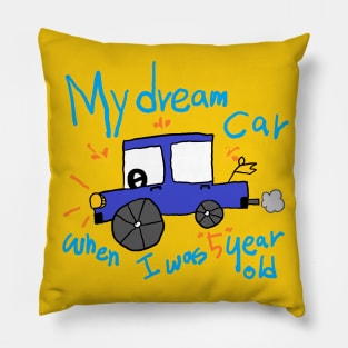 My dream car, when I was 5 years old Pillow