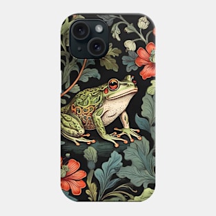 Frog in Forest | William Morris Inspired Art | Nature Artwork Phone Case