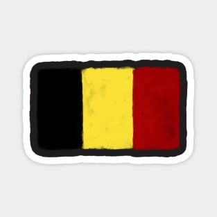 Belgium Grunge Flag Magnet