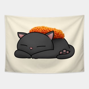 Chubby Cat Tobiko Sushi Tapestry