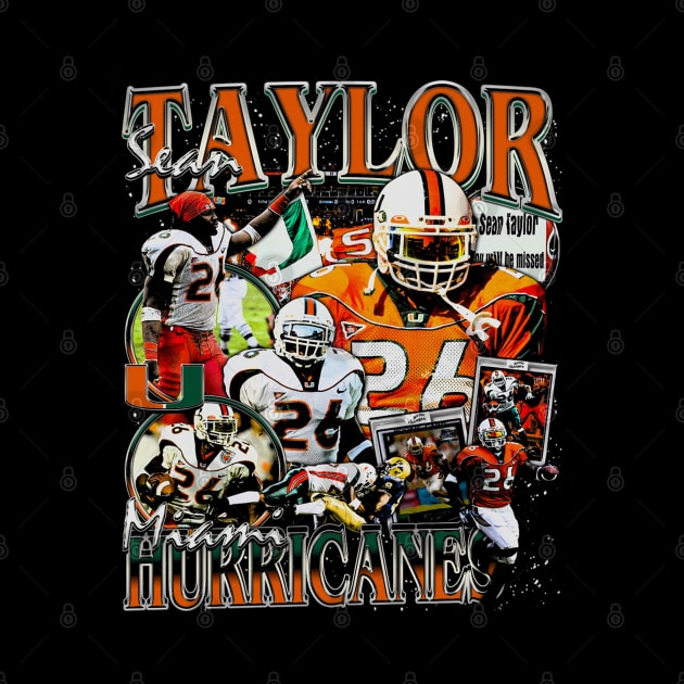 Sean Taylor College Vintage Bootleg by Richard Michaud Art