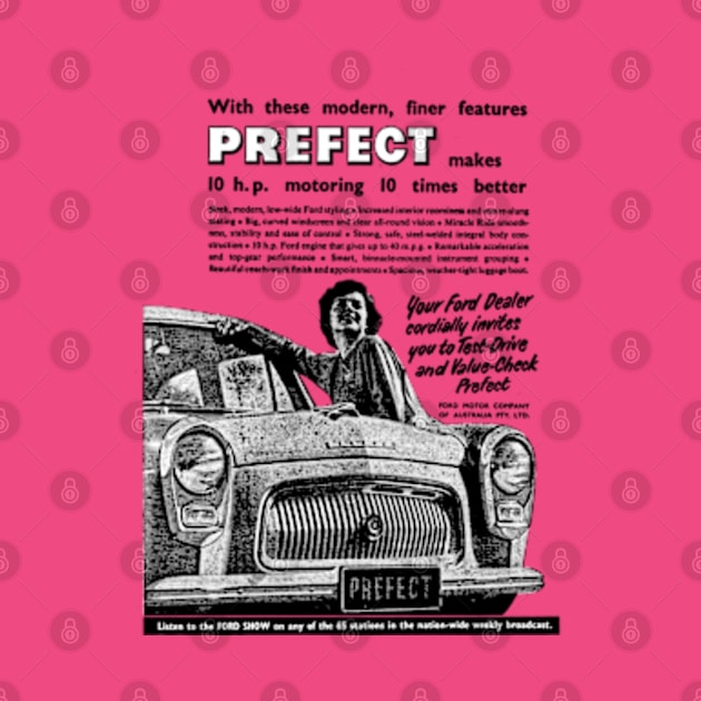 FORD PREFECT - advert by Throwback Motors