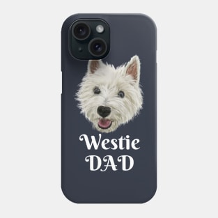 Mens Westie Dad Smiling West Highland Terrier Phone Case