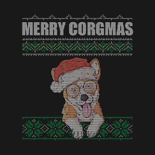 Merry Christmas Corgi Dog Costume T-Shirt