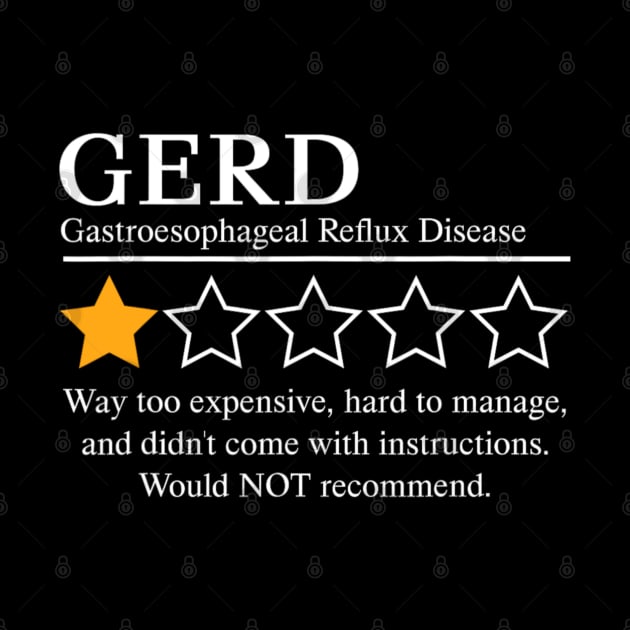 Gastroesophageal Reflux Disease Awareness GERD Not recommend by Bubble cute 