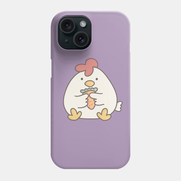 Chubby chicken Phone Case by pbanddoodles