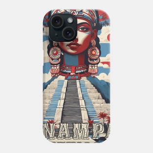 Bonampak Mexico Vintage Poster Tourism 3 Phone Case