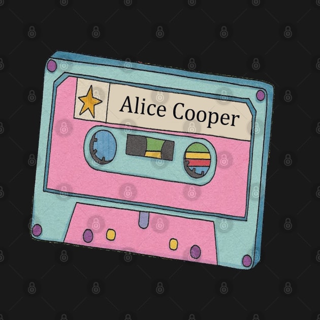 Vintage Cassette Tape Alice Cooper by Beban Idup