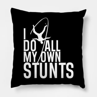 "I Do All My Own Stunts" Daredevil Design Pillow