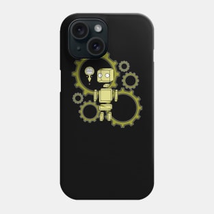 Gold Geometric Buddy : with background Phone Case