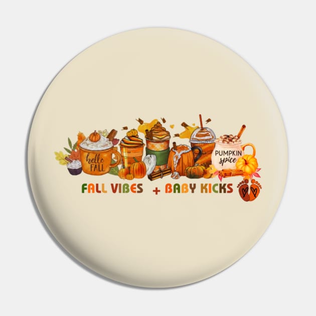 Pumpkin Spice Baby Pin by BellyBlossom