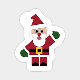 Christmas Felt Santa Magnet