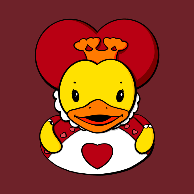 Queen of Hearts Rubber Duck by Alisha Ober Designs