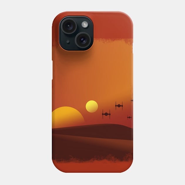 PLANET TATOOINE Phone Case by YellowMadCat